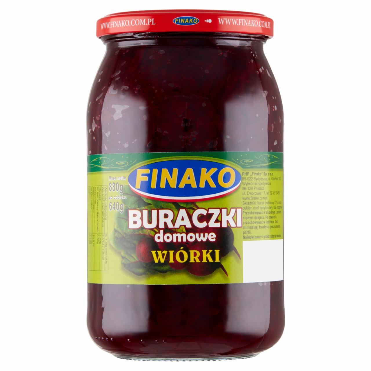 Zdjęcia - Finako Buraczki domowe wiórki 880 g