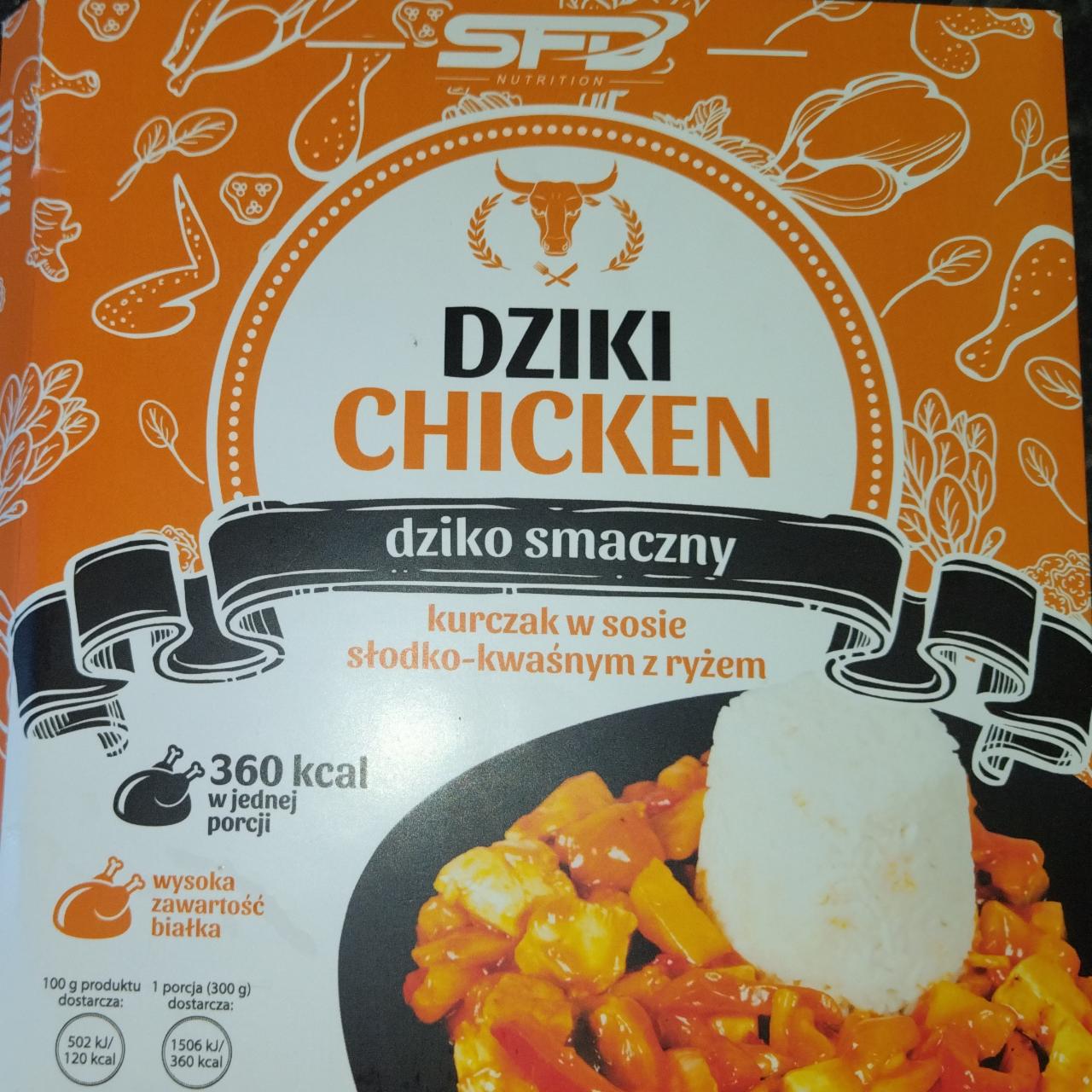 Zdjęcia - Kurczak w sosie słodko-kwaśnym z ryżem DZIKI CHICKEN SFD