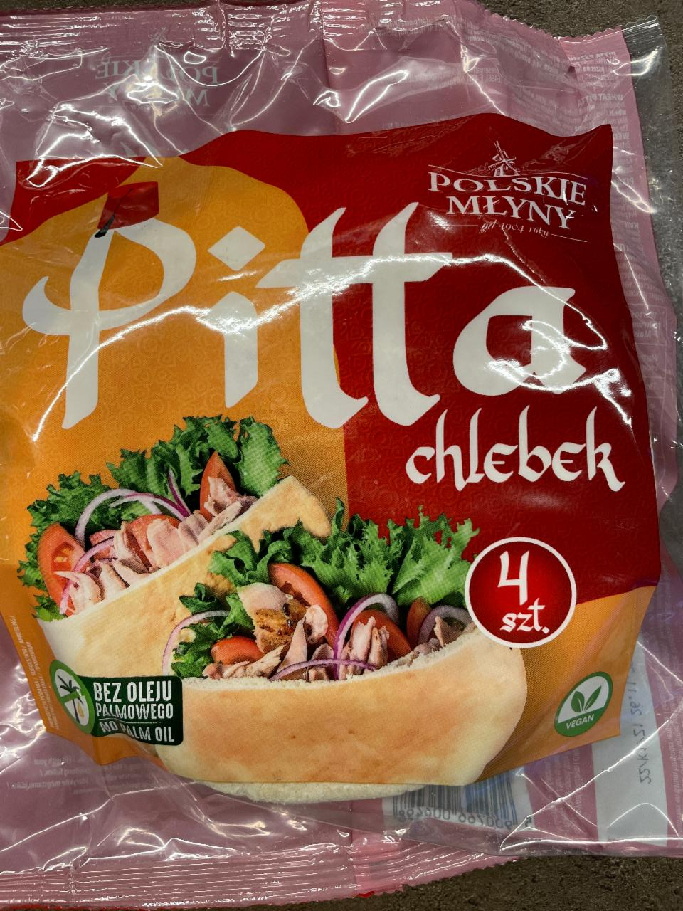 Zdjęcia - Pitta chlebek 250 g (4 sztuki) Polskie Młyny