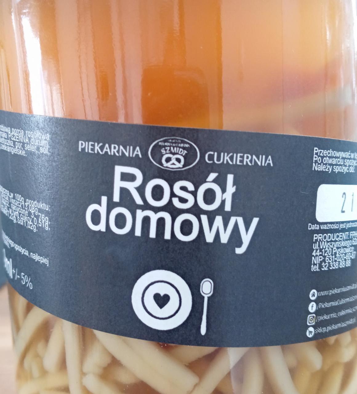 Zdjęcia - Rosół domowy Piekarnia Cukiernia Szmidt