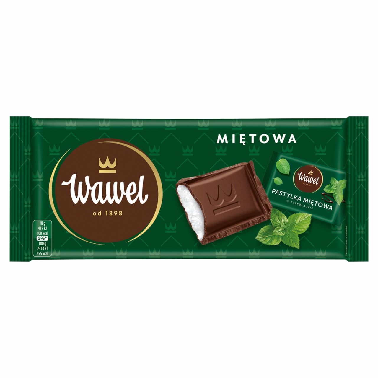 Zdjęcia - Wawel Czekolada nadziewana miętowa 90 g