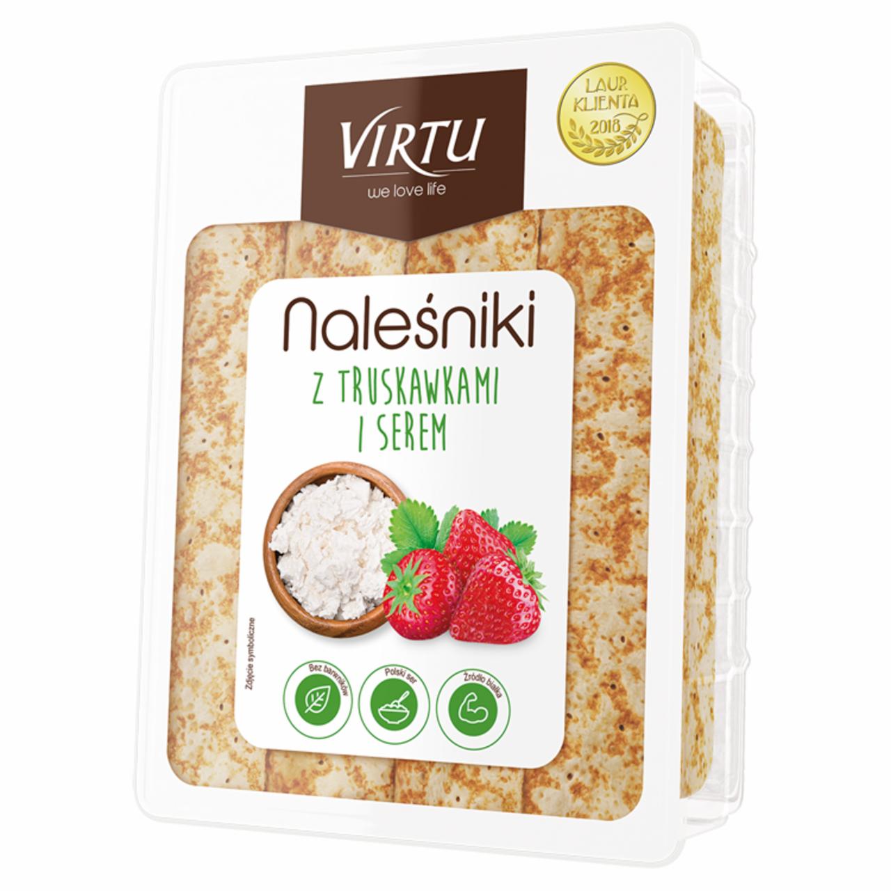 Zdjęcia - Virtu Naleśniki z truskawkami i serem 400 g