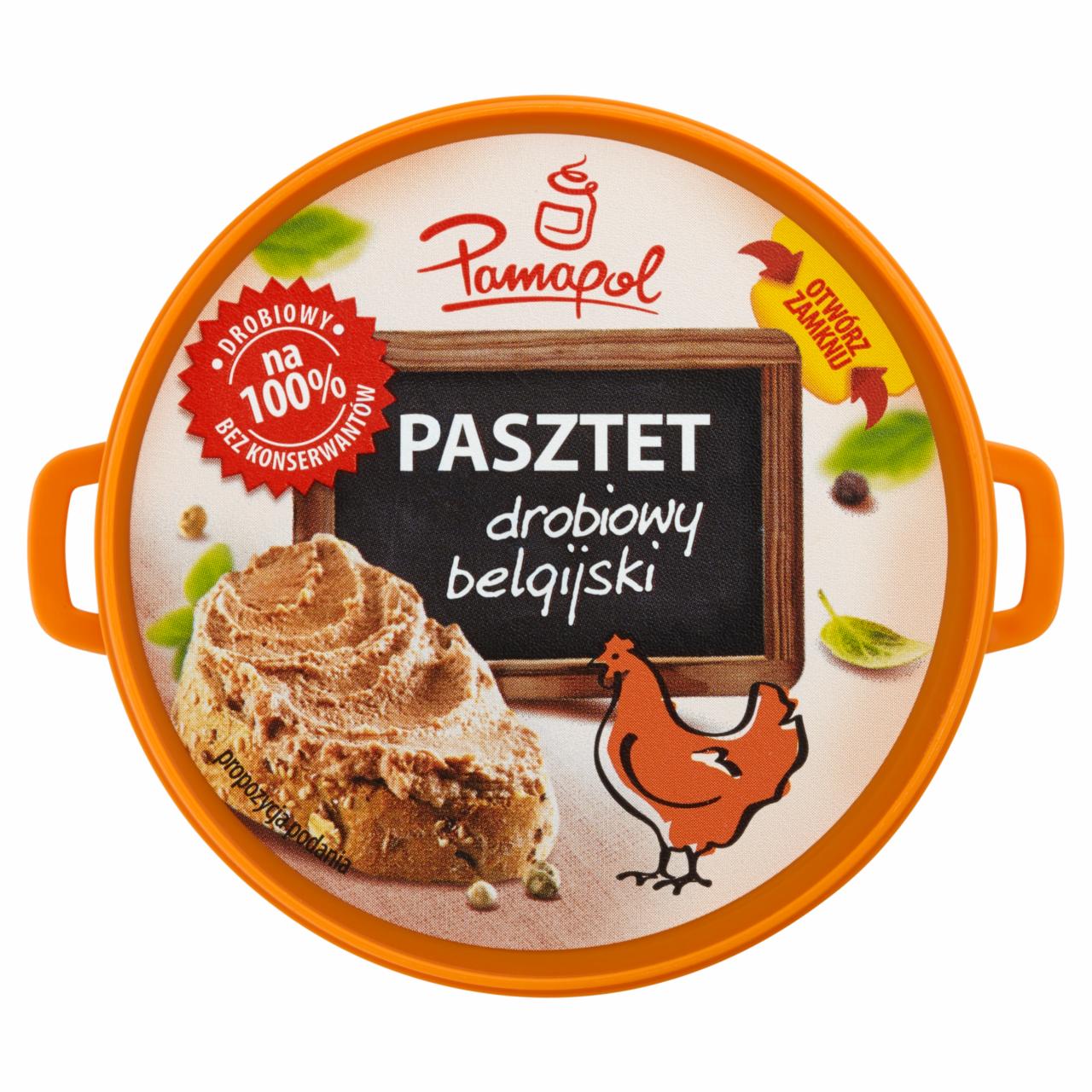 Zdjęcia - Pamapol Pasztet drobiowy belgijski 90 g