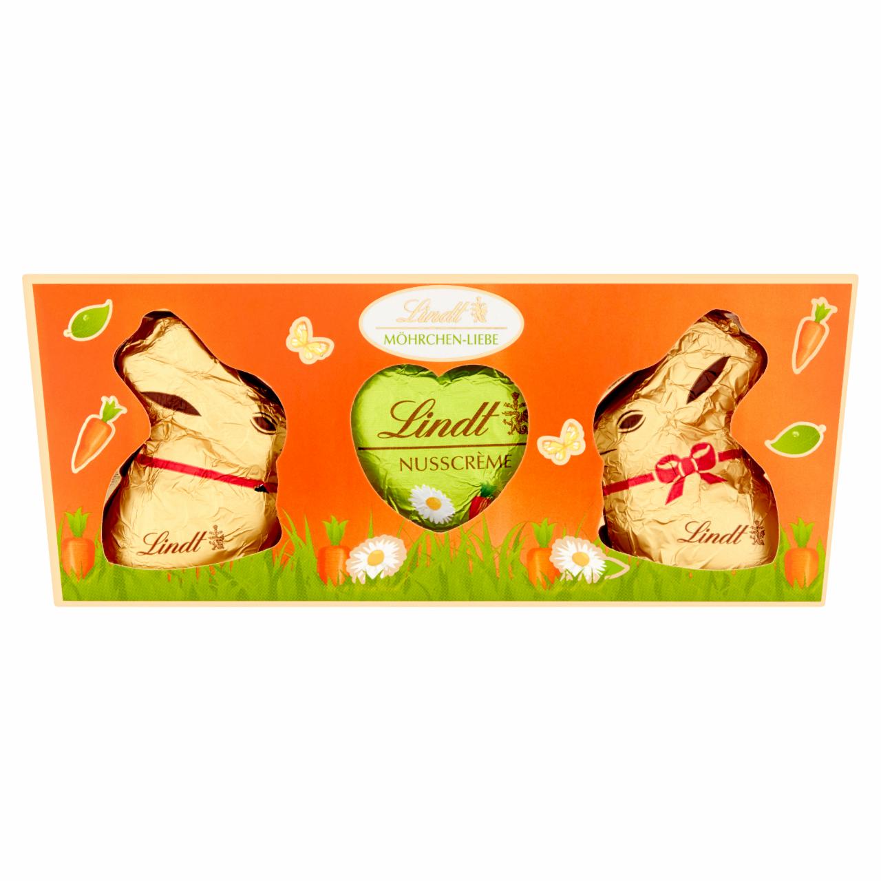 Zdjęcia - Lindt Figurki z czekolady mlecznej i czekolady mlecznej nadziewanej 45 g