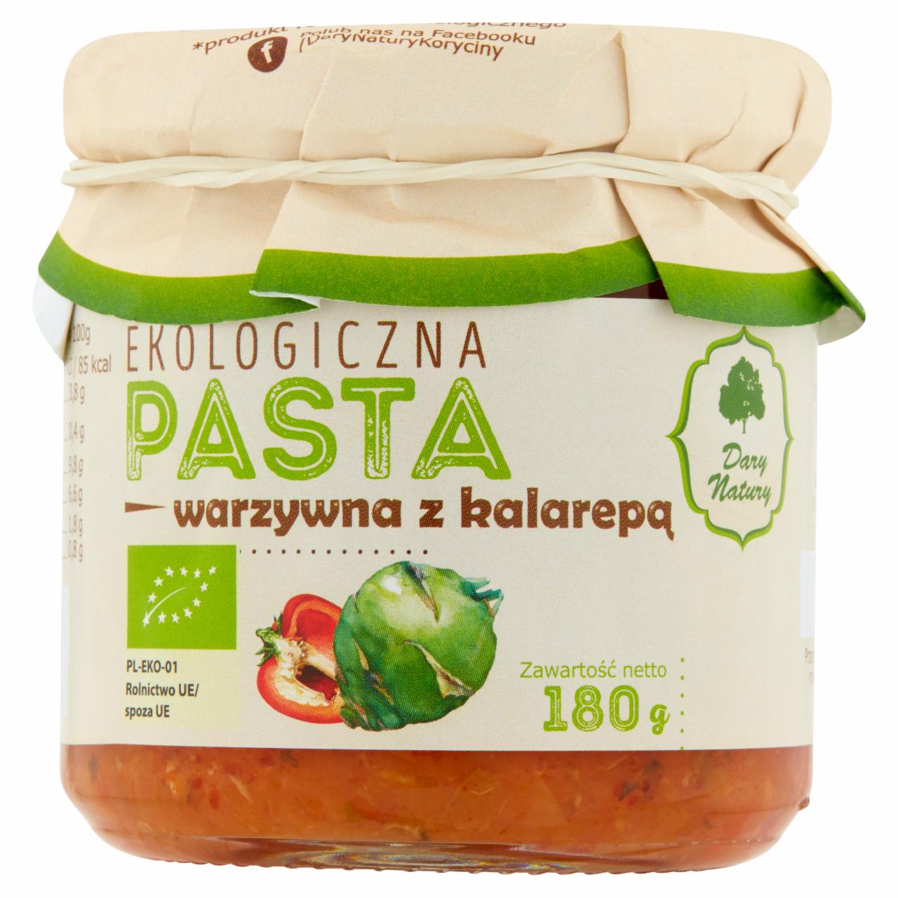 Zdjęcia - Dary Natury Ekologiczna pasta warzywna z kalarepą 180 g