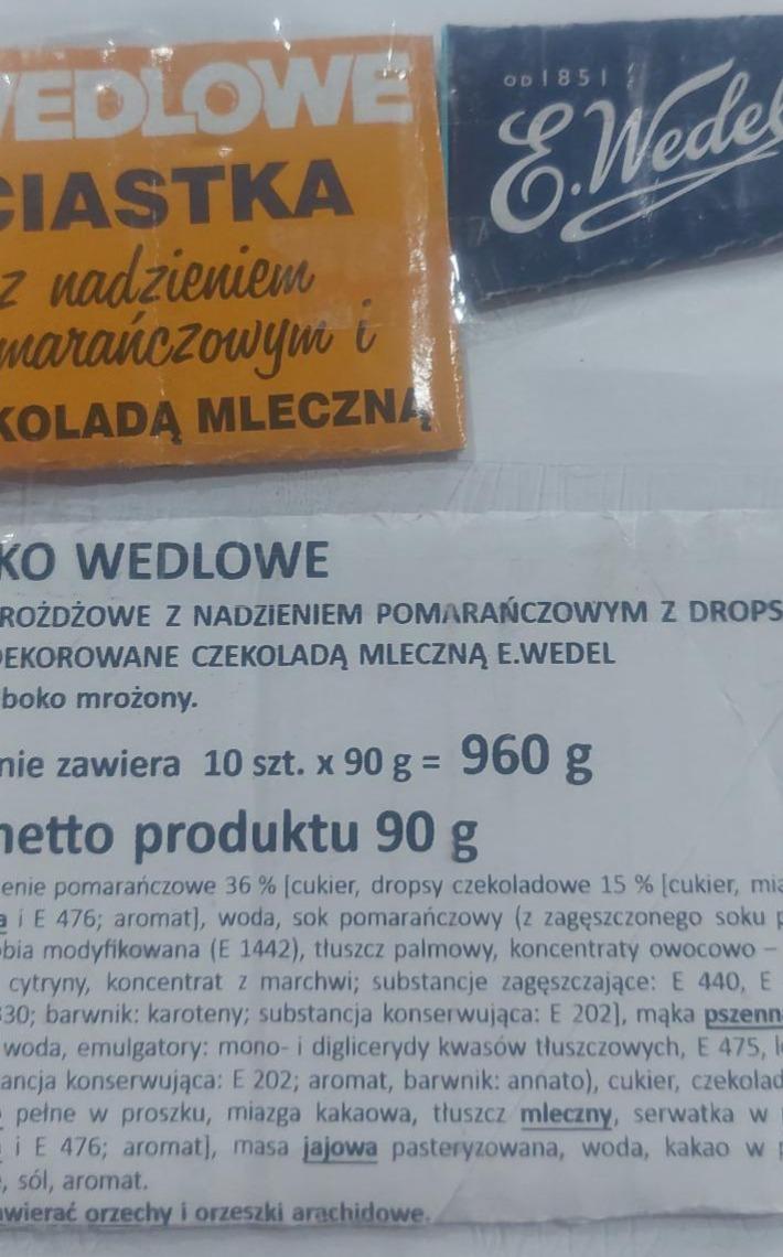 Zdjęcia - Wedlowe ciastka z nadzieniem pomarańczowym I mleczna czekoladą E.Wedel