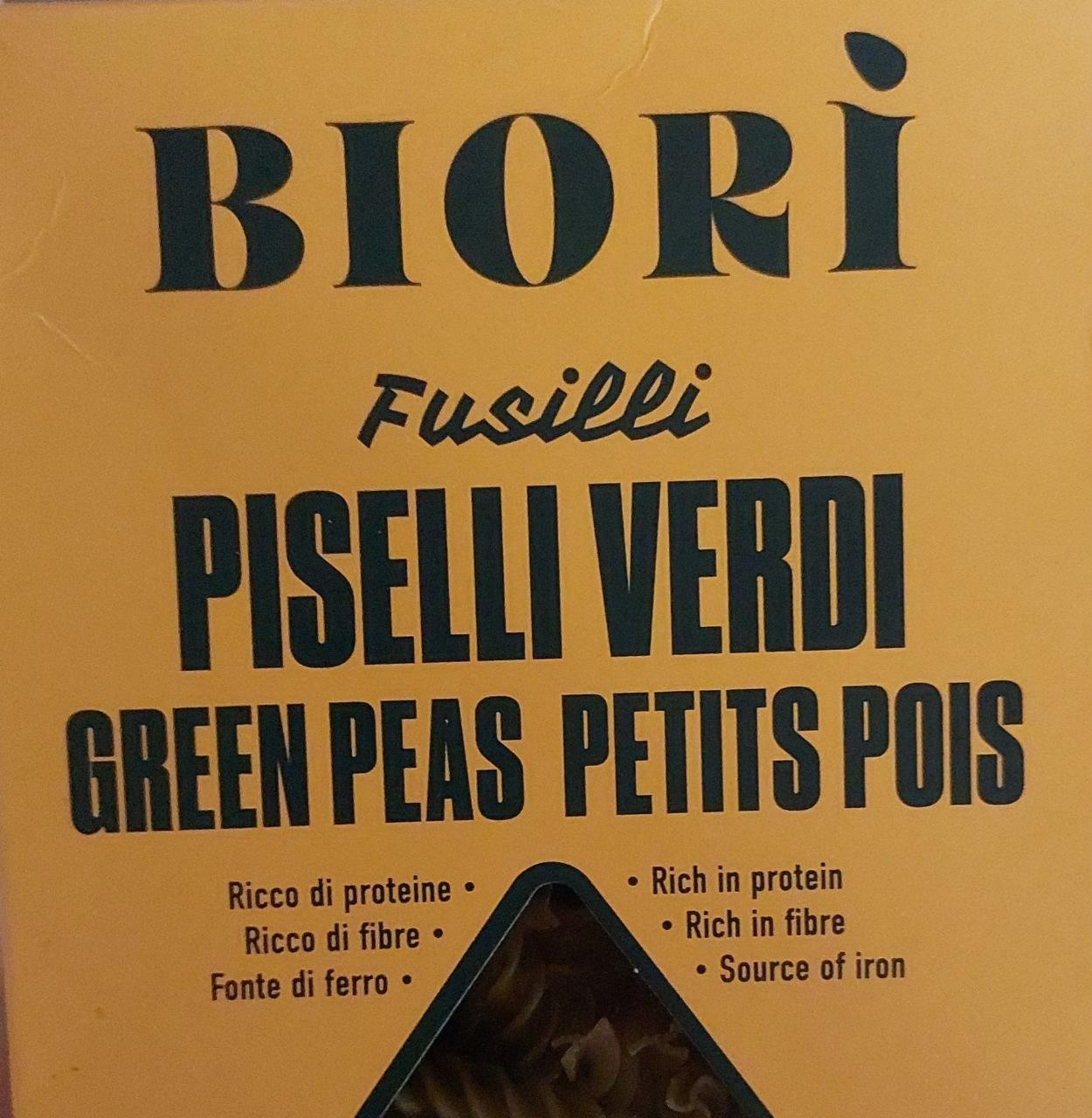 Zdjęcia - Fusilli piselli verdi green peas petits pois Biori