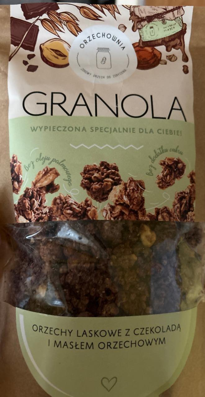 Zdjęcia - Granola orzechy laskowe z czekoladą i masłem orzechowym Orzechownia