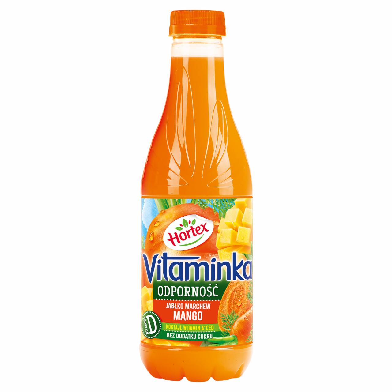 Zdjęcia - Hortex Vitaminka Odporność Sok jabłko marchew mango 1 l