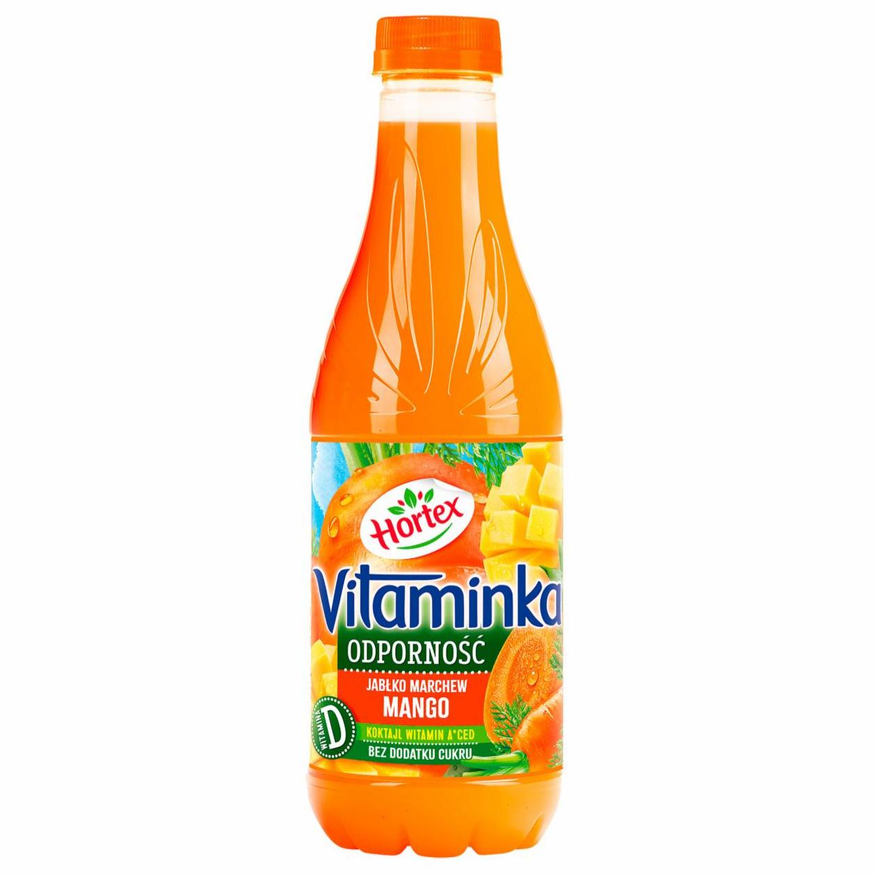 Zdjęcia - Hortex Vitaminka Odporność Sok jabłko marchew mango 1 l