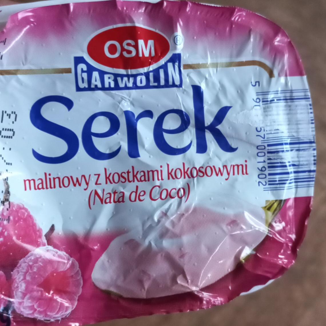 Zdjęcia - Serek malinowy z kostkami kokosowymi OSM Garwolin