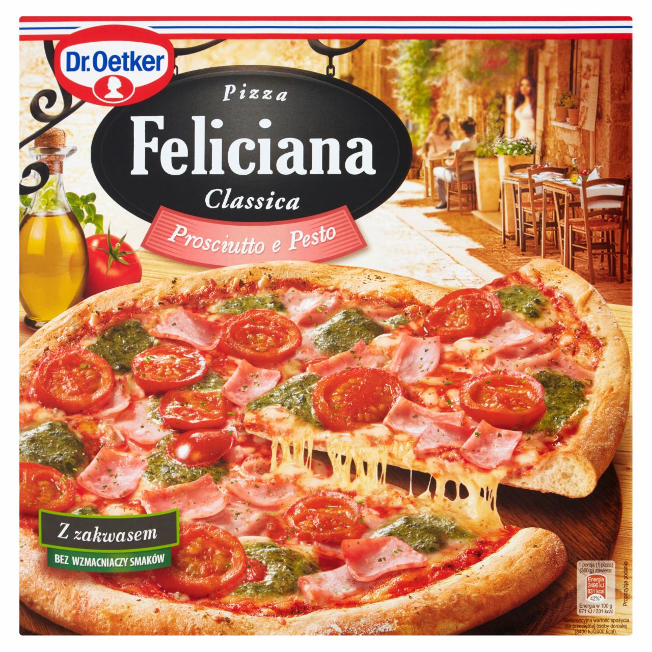 Zdjęcia - Dr. Oetker Feliciana Classica Prosciutto e Pesto Pizza 360 g