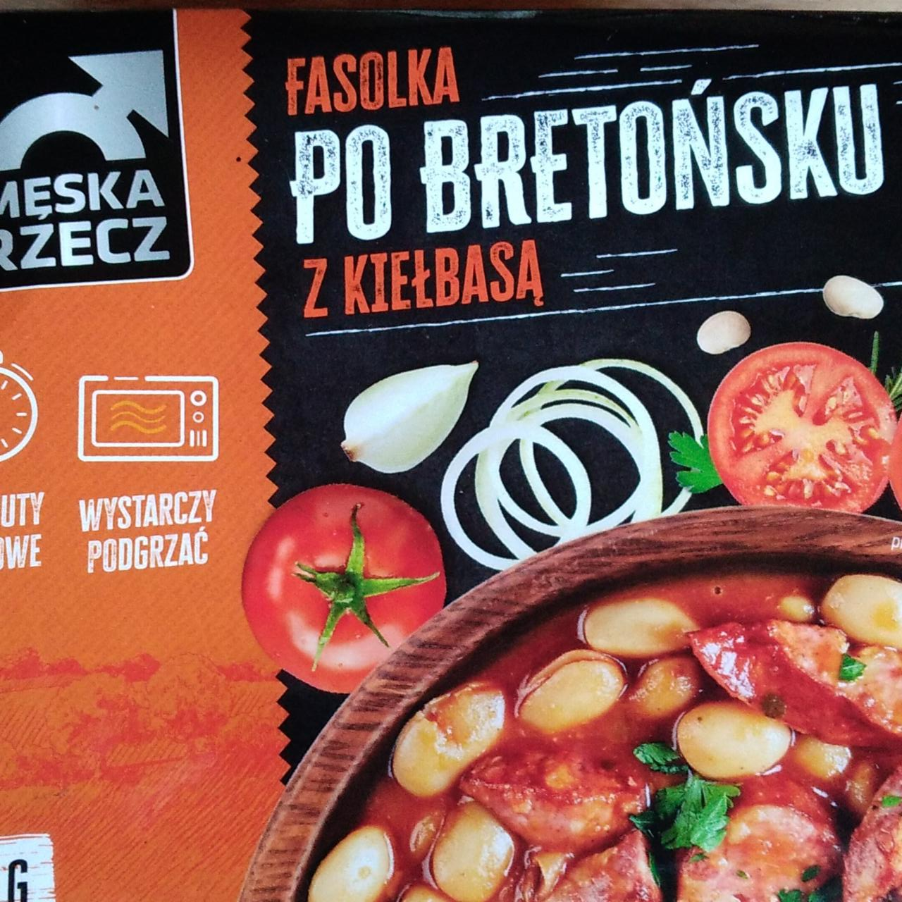 Zdjęcia - fasolka po bretońsku z kiełbasą i boczkiem męska rzecz