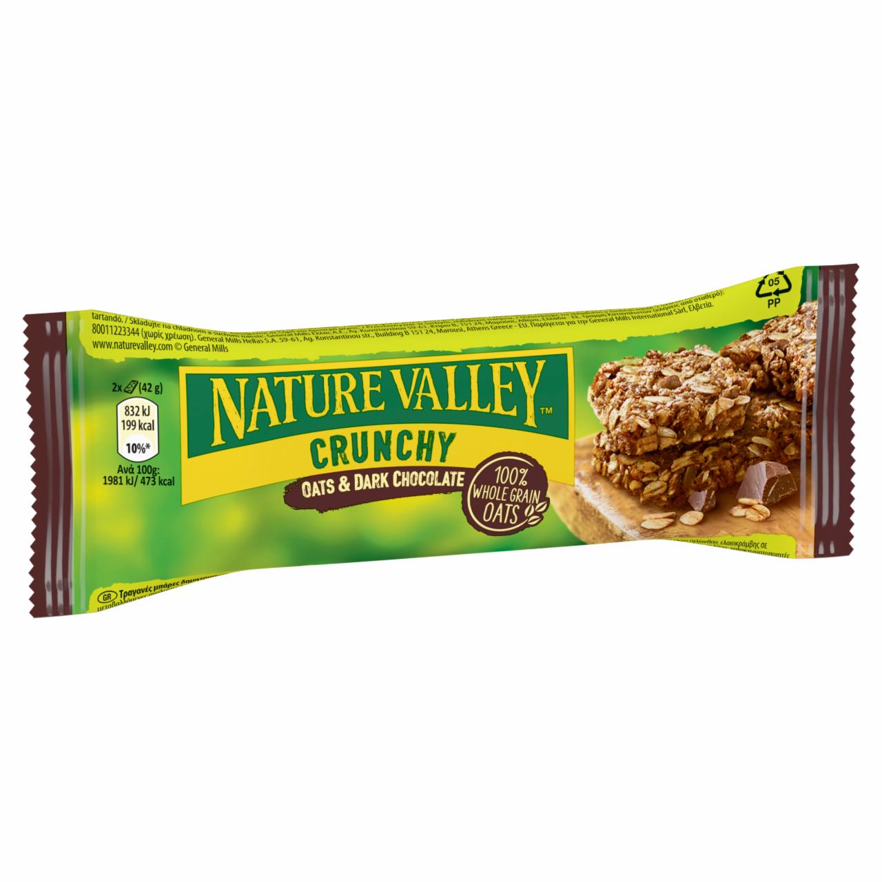 Zdjęcia - Nature Valley Chrupiące batoniki zbożowe z płatkami owsianymi i gorzką czekoladą 42 g