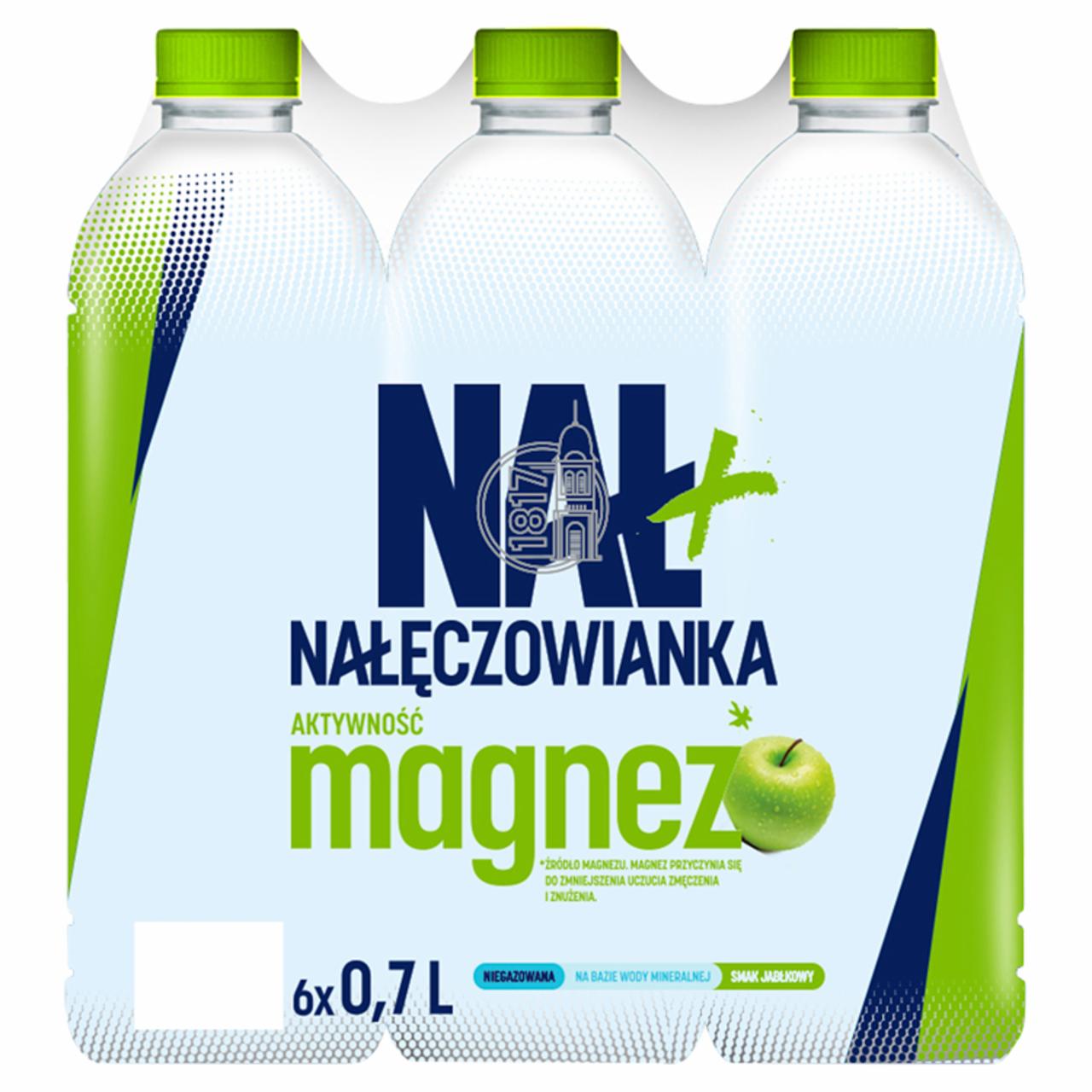 Zdjęcia - Nałęczowianka Nał+ Napój z dodatkiem magnezu smak jabłkowy 6 x 0,7 l