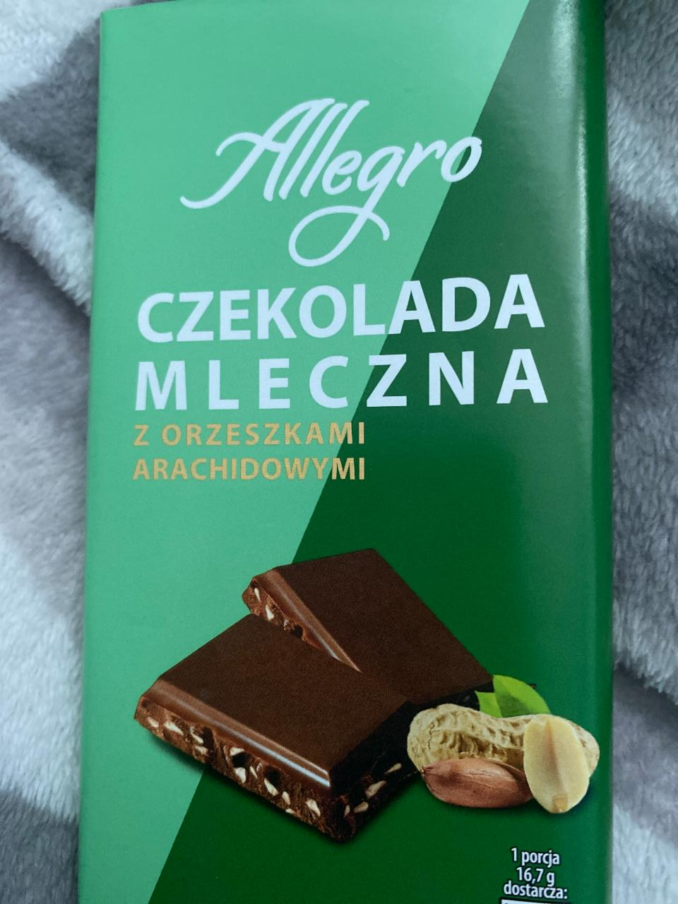 Zdjęcia - Czekolada mleczna z orzeszkami arachidowymi Allegro