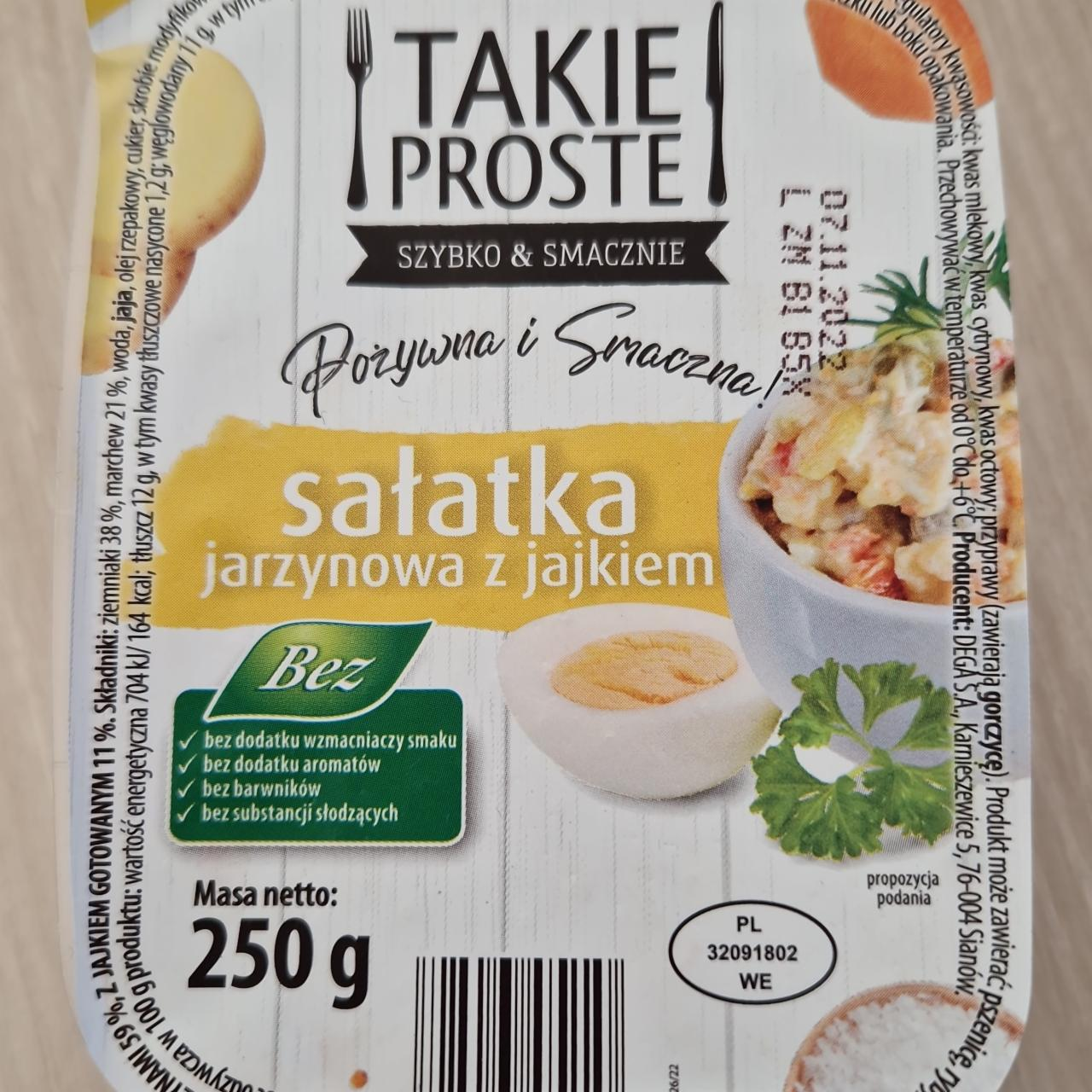 Zdjęcia - Sałatka jarzynowa z jajkiem Takie Proste