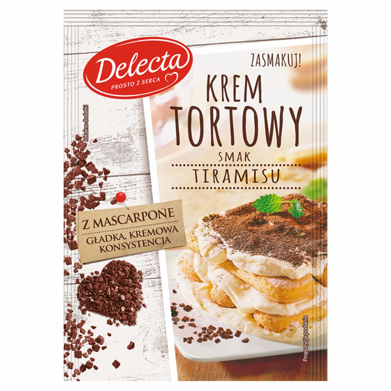 Zdjęcia - Delecta Krem tortowy smak tiramisu 120 g