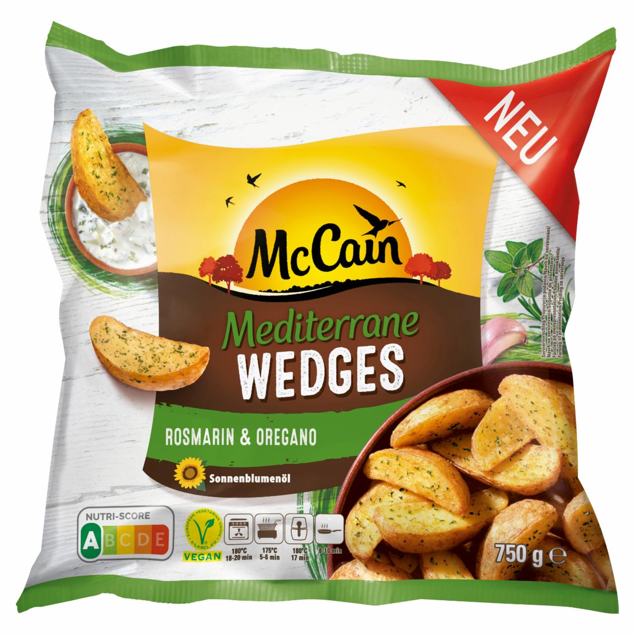 Zdjęcia - McCain Mediterrane Wedges Cząstki ziemniaczane ze skórką rozmaryn i oregano 750 g