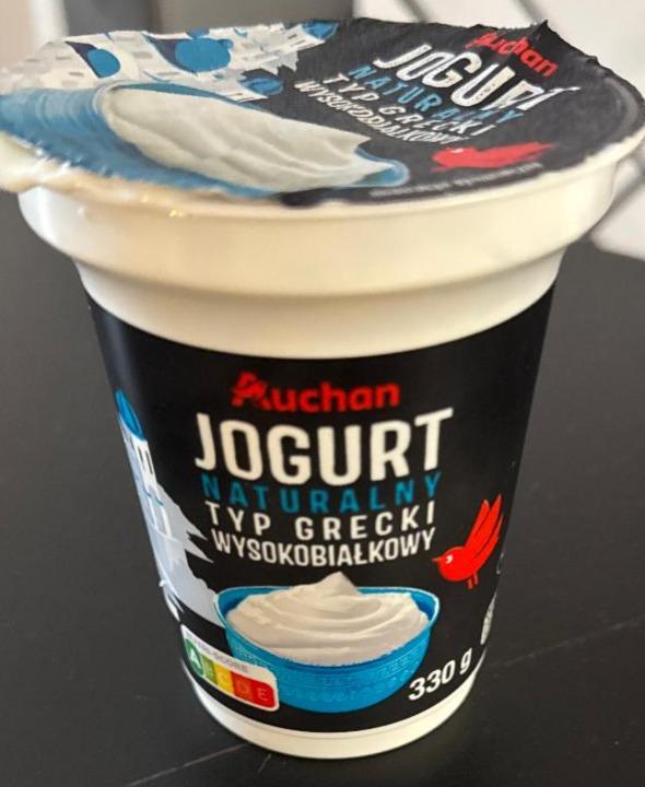 Zdjęcia - Jogurt naturalny typ grecki wysokobiałkowy Auchan