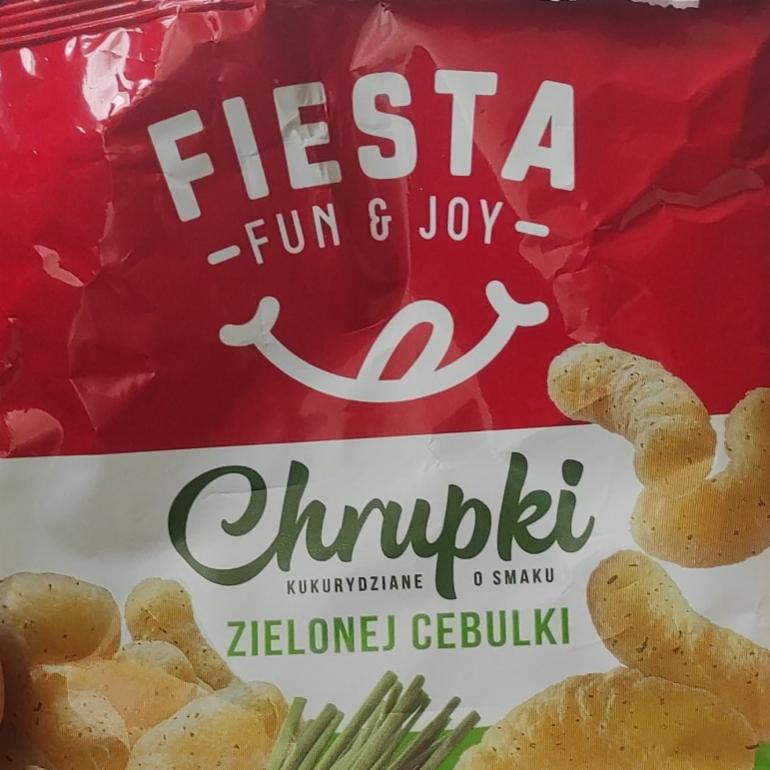 Zdjęcia - Chrupki kukurydziane o smaku zielonej cebulki Fiesta