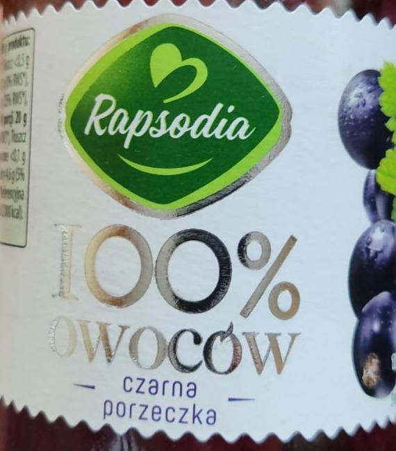 Zdjęcia - Dżem 100% owoców czarna porzeczka Rapsodia