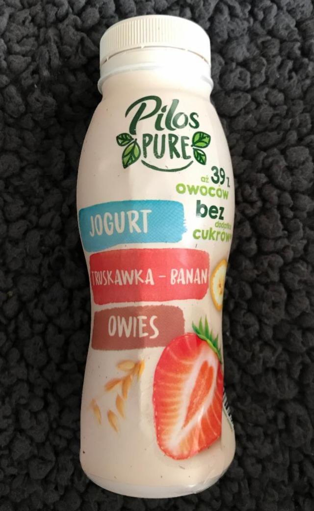 Zdjęcia - Jogurt Pitny Truskawka Banan Pilos Pure