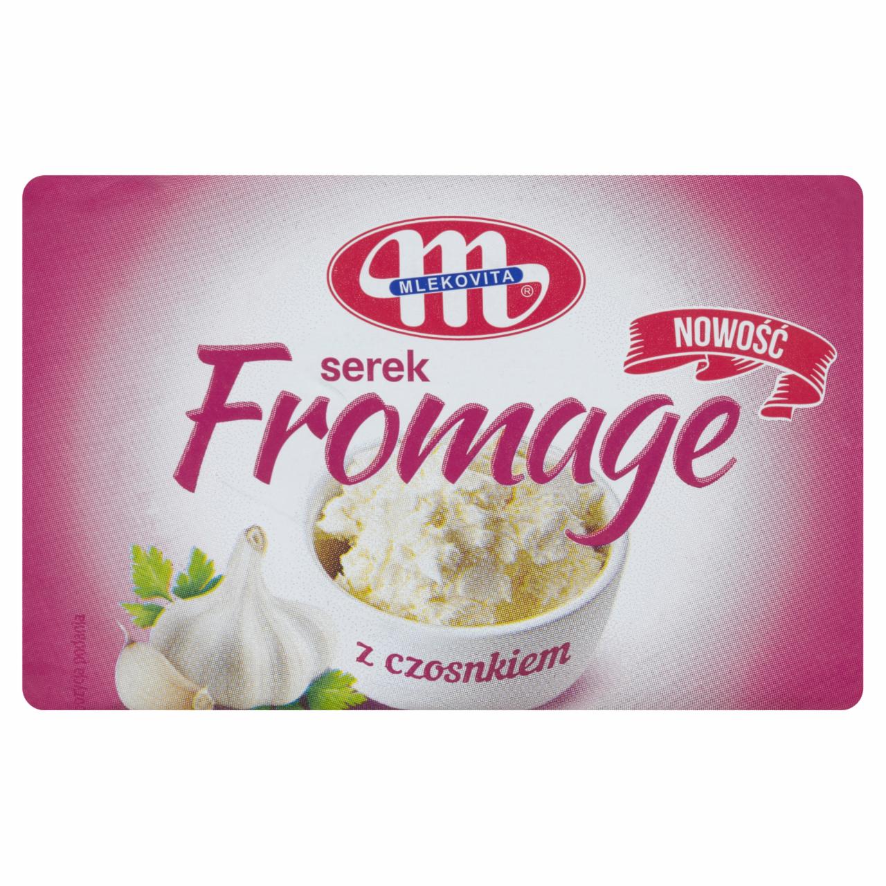 Zdjęcia - Mlekovita Serek fromage z czosnkiem 80 g