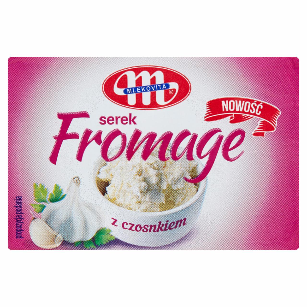 Zdjęcia - Mlekovita Serek fromage z czosnkiem 80 g