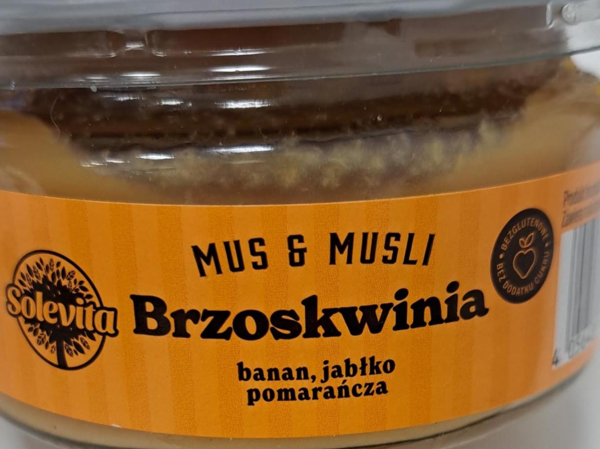 Zdjęcia - Mus & Musli Brzoskwinia banan jabłko pomarańcza Solevita