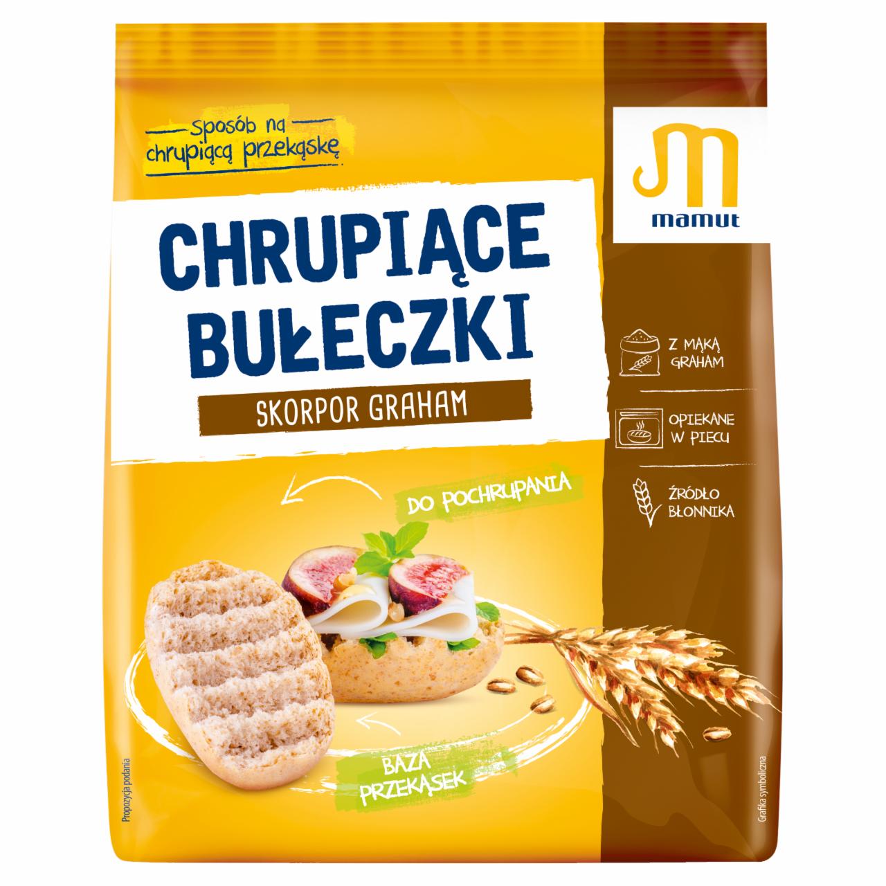 Zdjęcia - Mamut Chrupiące bułeczki skorpor graham 200 g