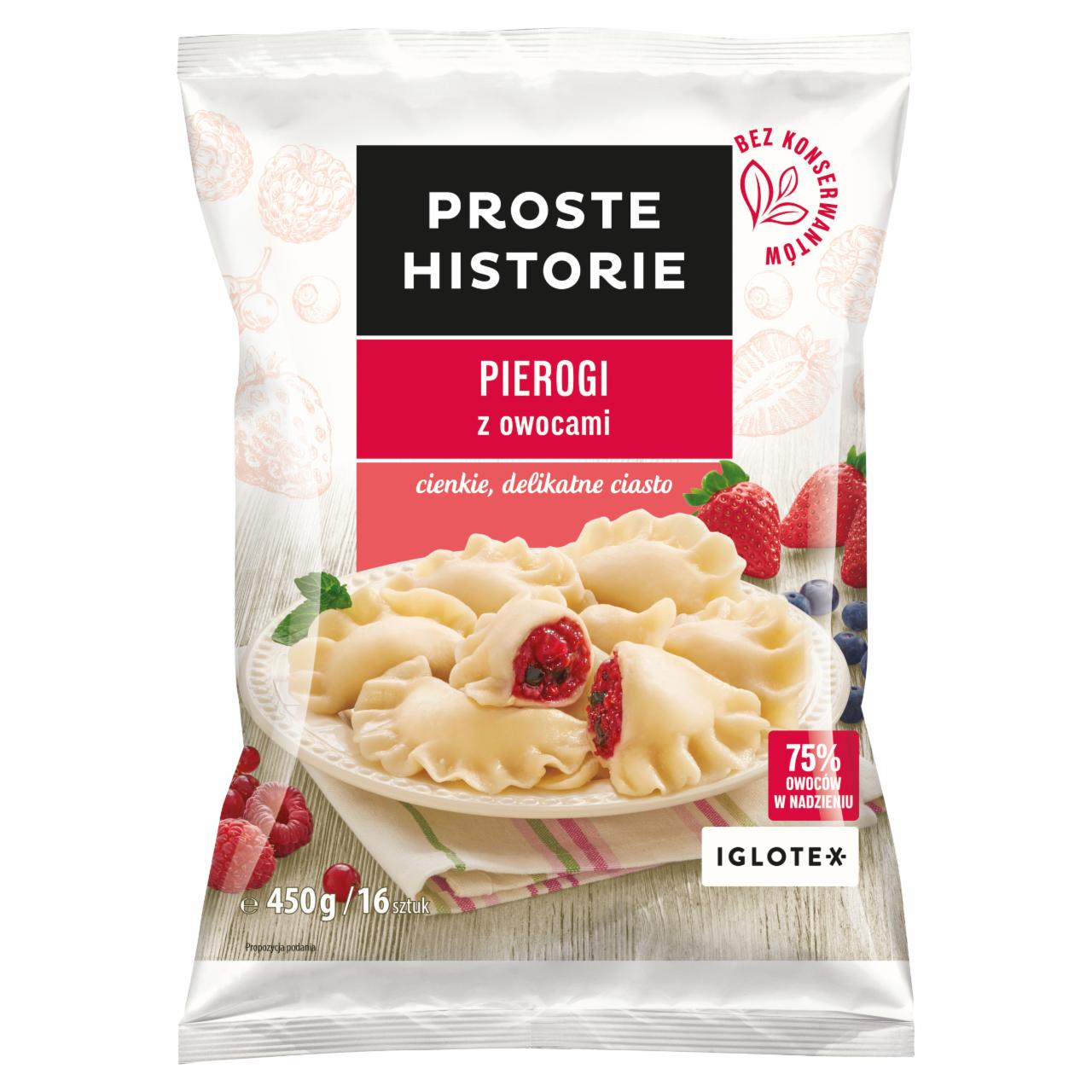 Zdjęcia - Proste Historie Pierogi z owocami 450 g (16 sztuk)