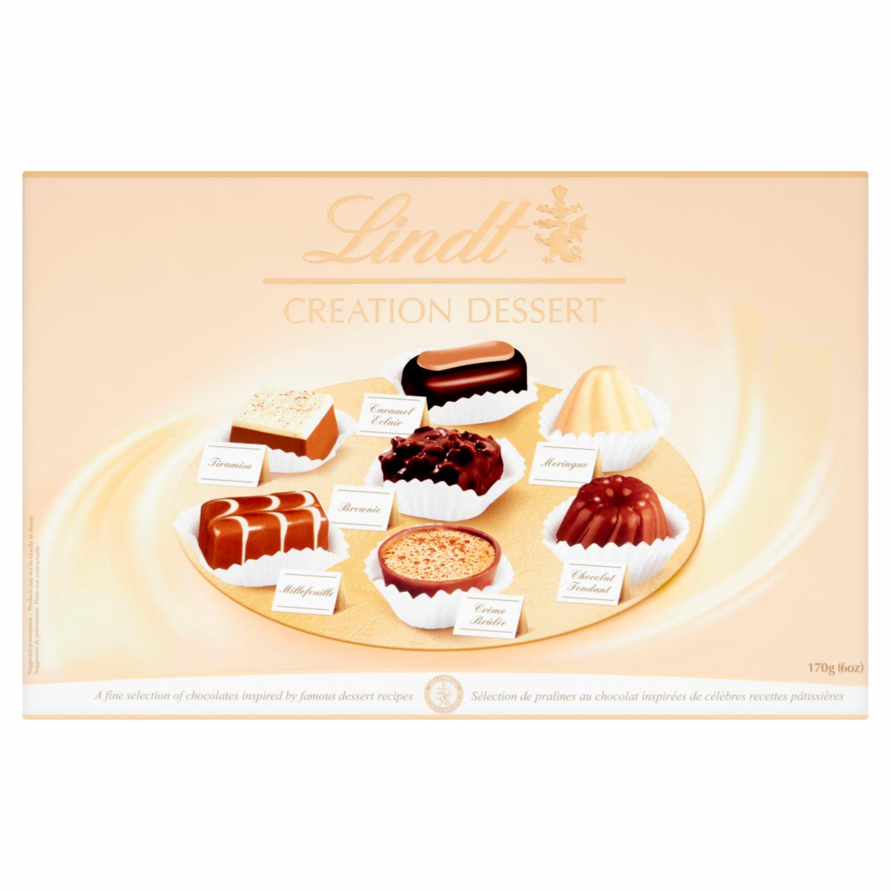 Zdjęcia - Lindt Creation Dessert Czekoladki z czekolady ciemnej mlecznej i białej 170 g