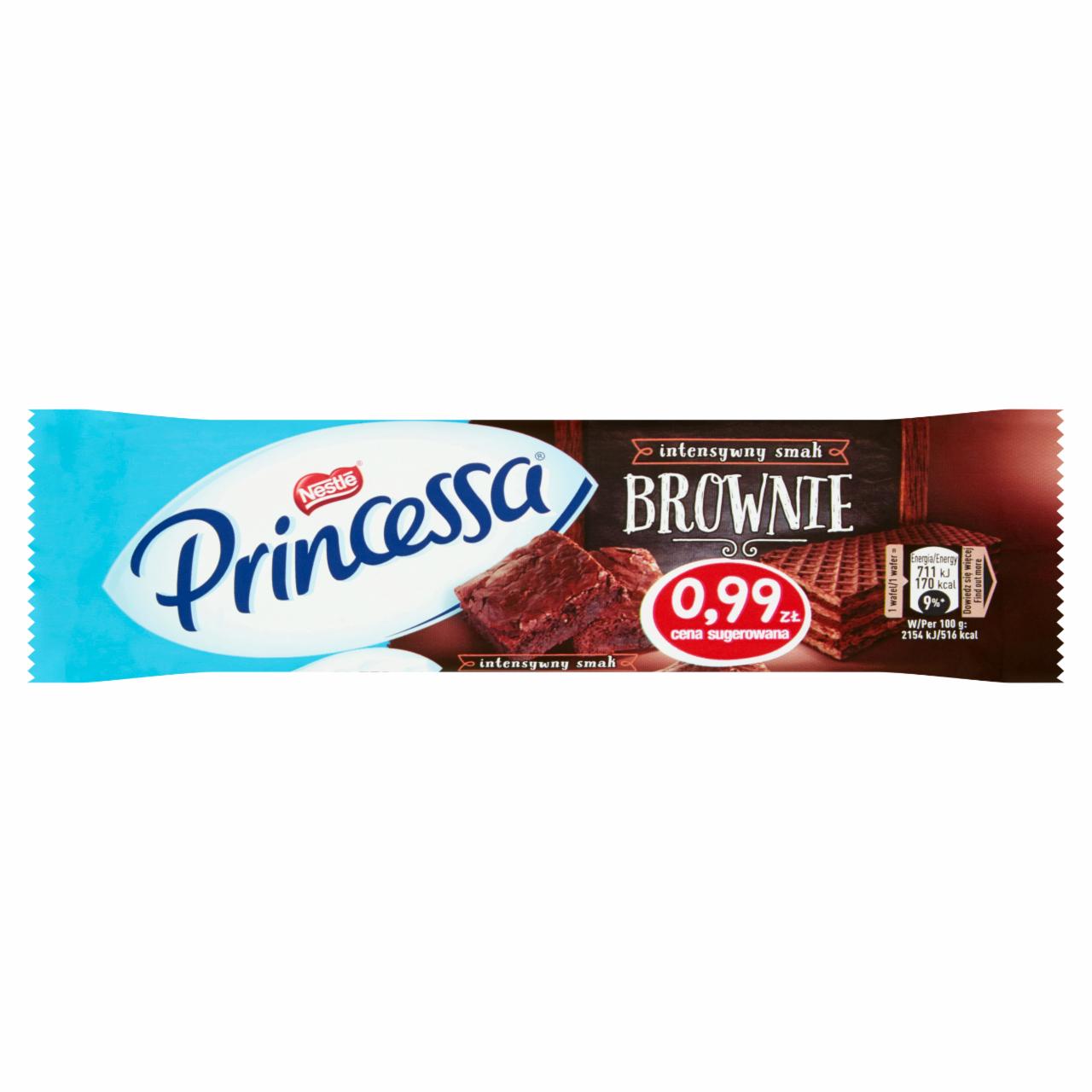 Zdjęcia - Princessa Kakaowy wafel przekładany kremem o smaku brownie 33 g