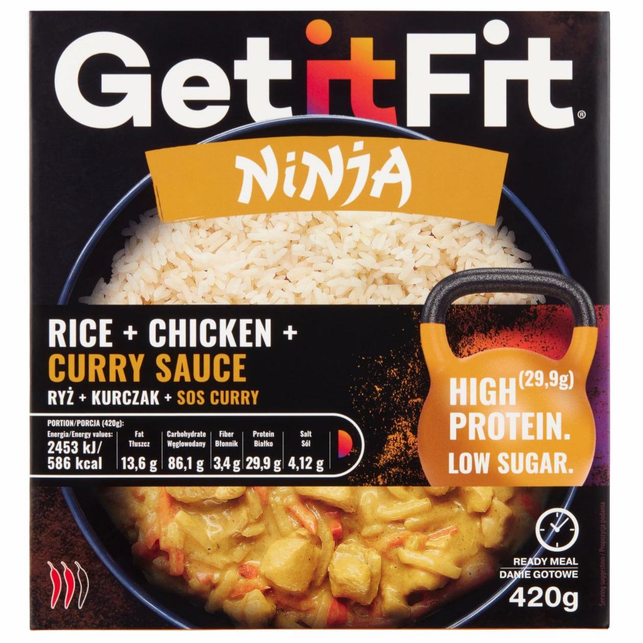 Zdjęcia - Ninja Rice + chicken + curry sauce Get it Fit