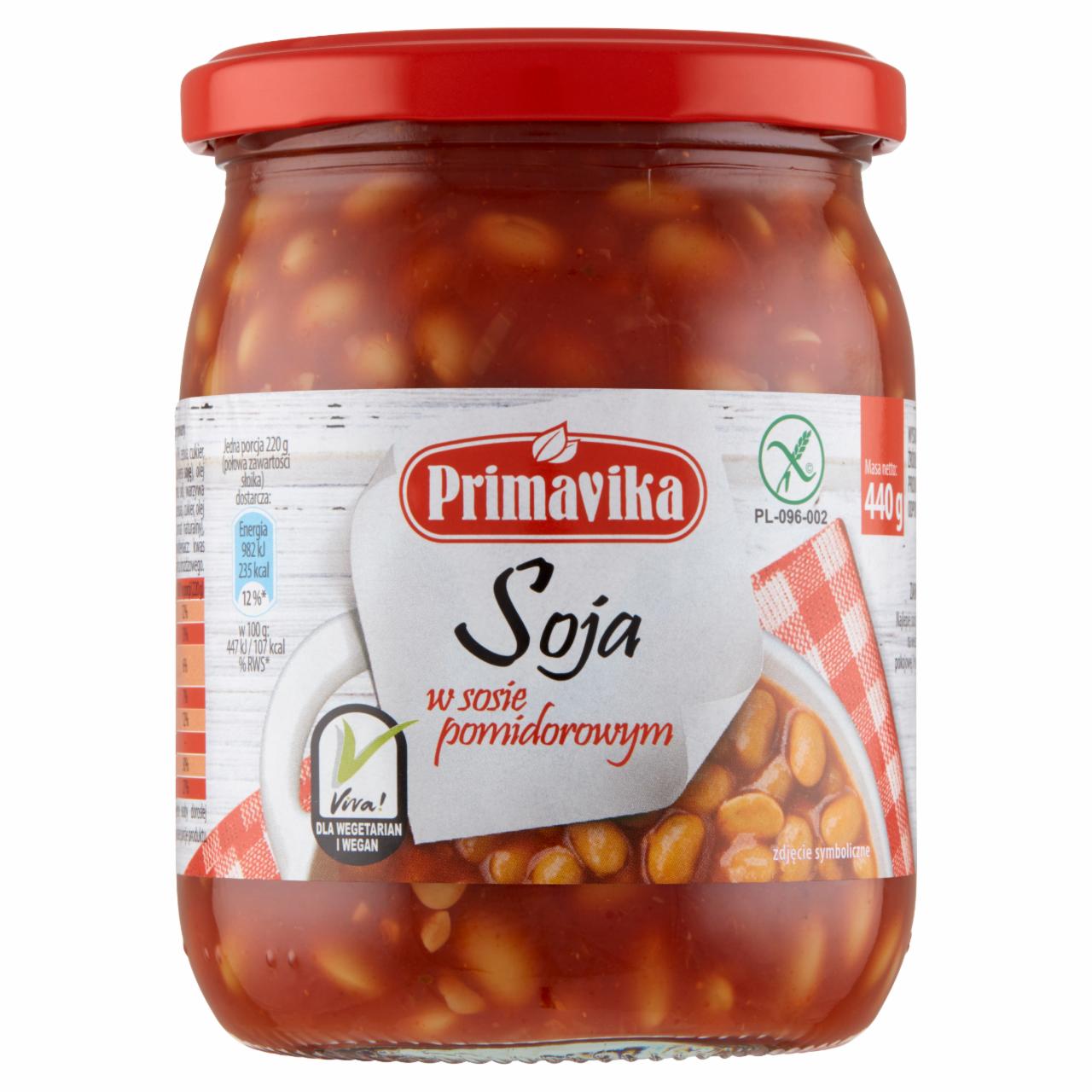 Zdjęcia - Primavika Soja w sosie pomidorowym 440 g