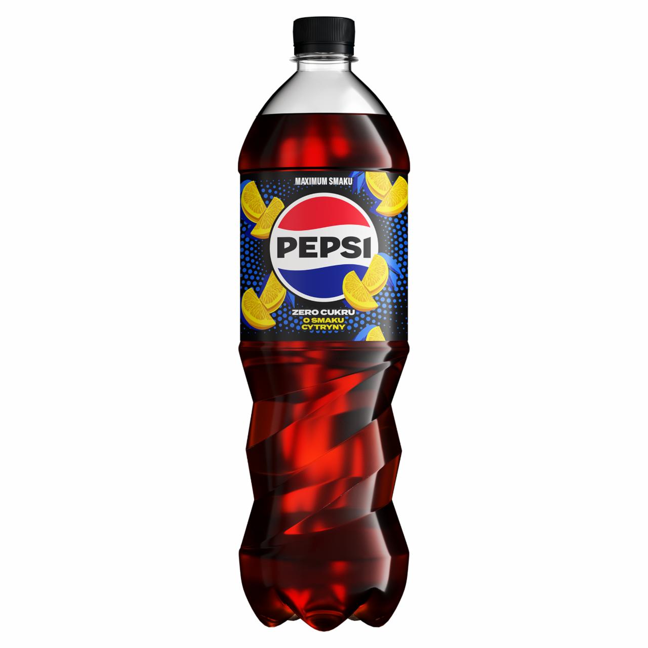 Zdjęcia - Pepsi-Cola Zero cukru Napój gazowany typu cola o smaku cytryny 1,5 l