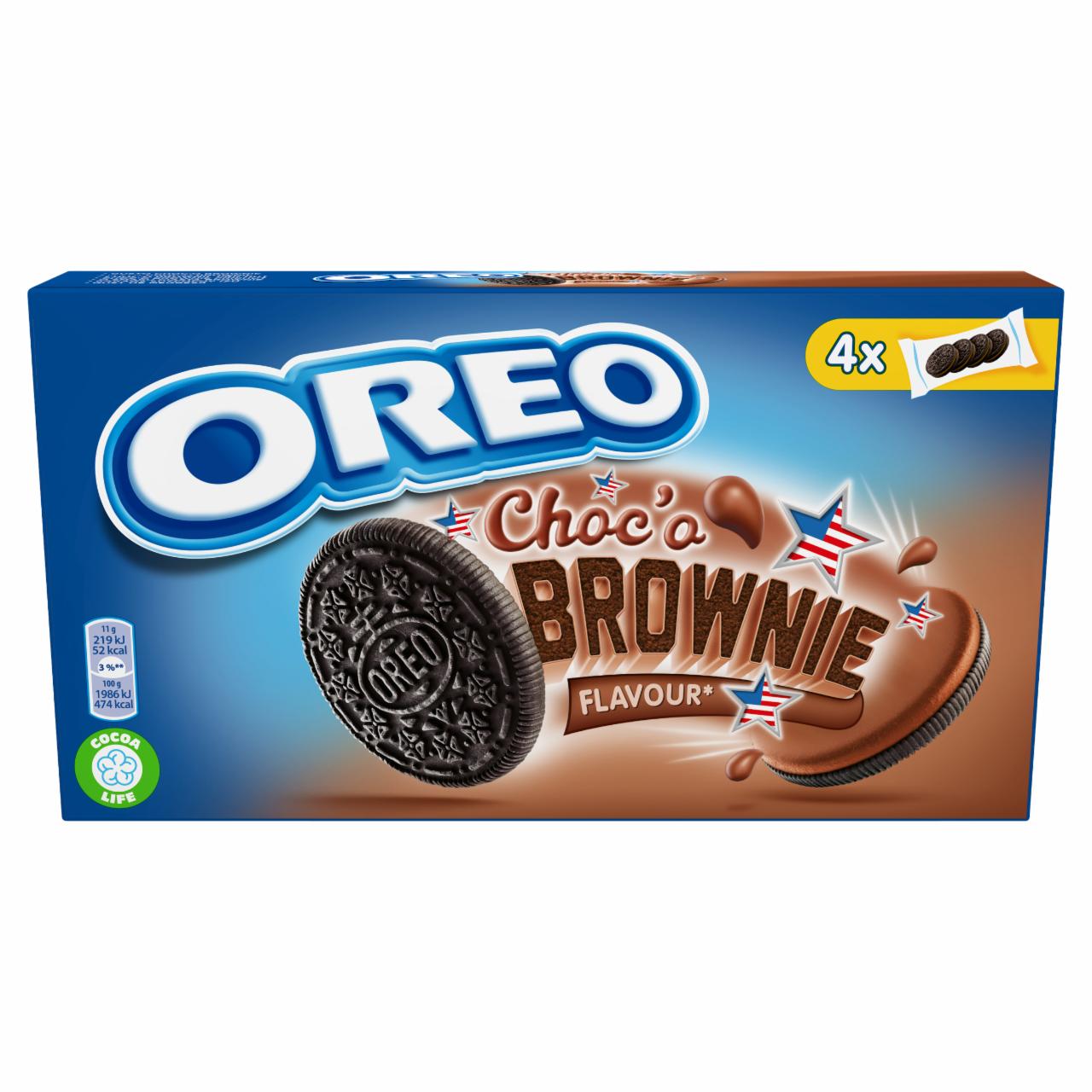 Zdjęcia - Oreo Ciastka kakaowe z nadzieniem kakaowym 176 g (16 sztuk)