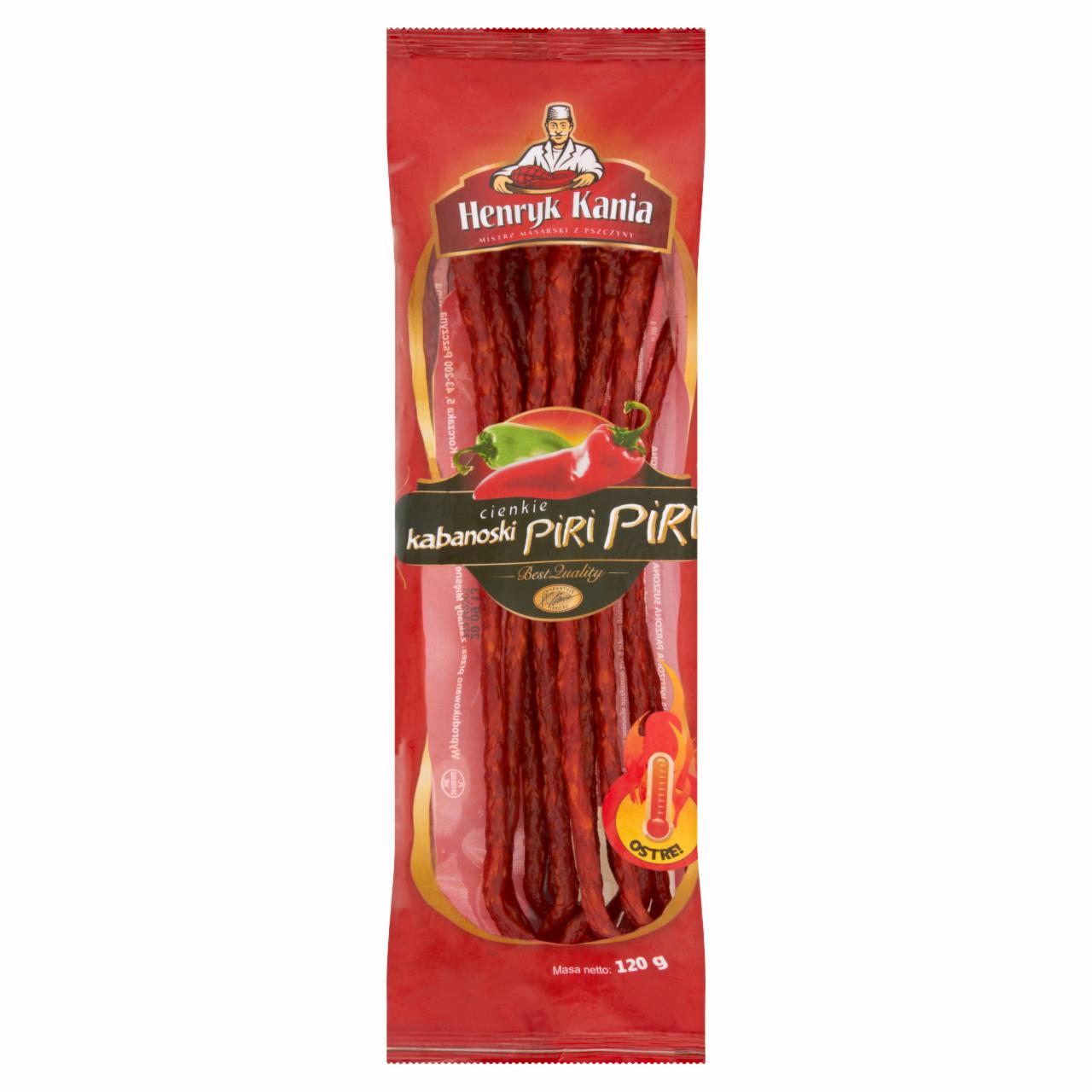 Zdjęcia - Henryk Kania Cienkie kabanoski piri piri 120 g