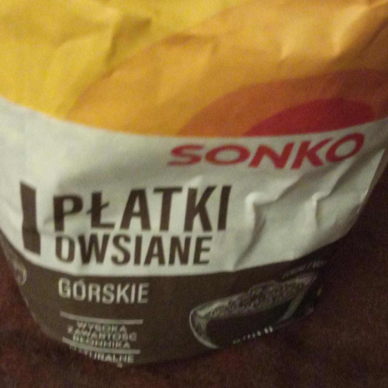 Zdjęcia - Sonko Płatki owsiane górskie ekstra 500 g