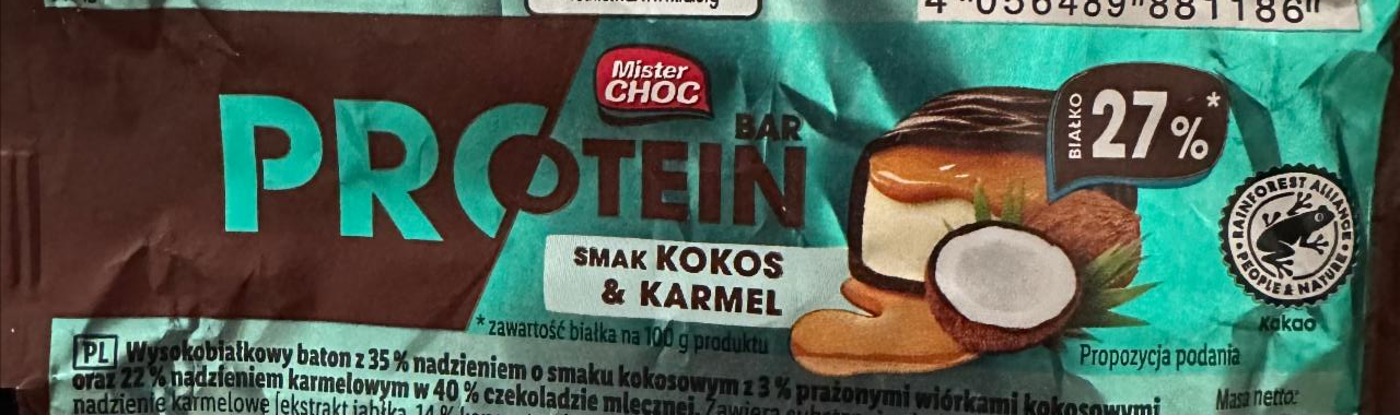 Zdjęcia - Protein bar kokos & karamel Mister Choc