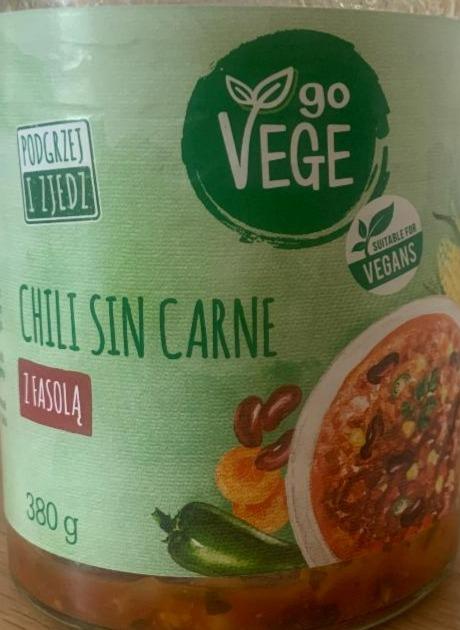 Zdjęcia - GO VEGE chili sin carne z fasolą