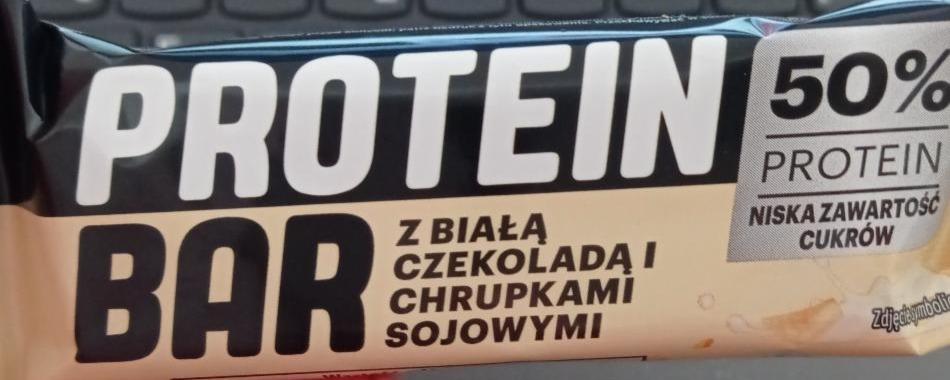 Zdjęcia - Protein Bar z Białą Czekoladą i Chrupkami Sojowymi Lidl