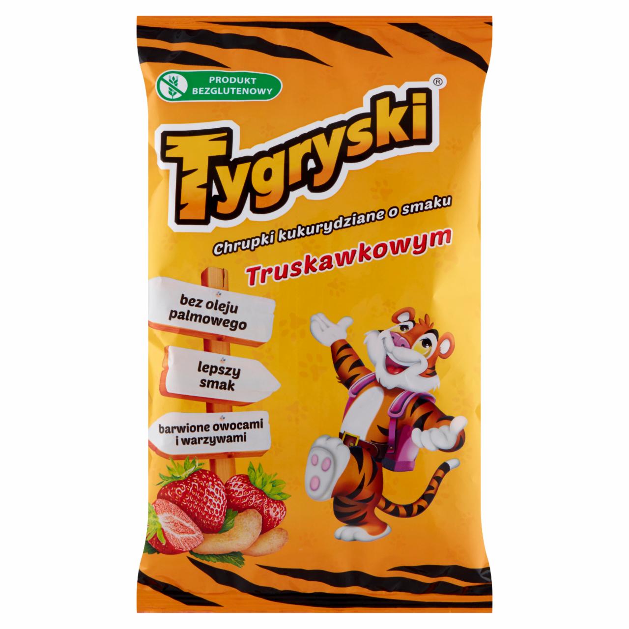 Zdjęcia - Tygryski Chrupki kukurydziane o smaku truskawkowym 70 g