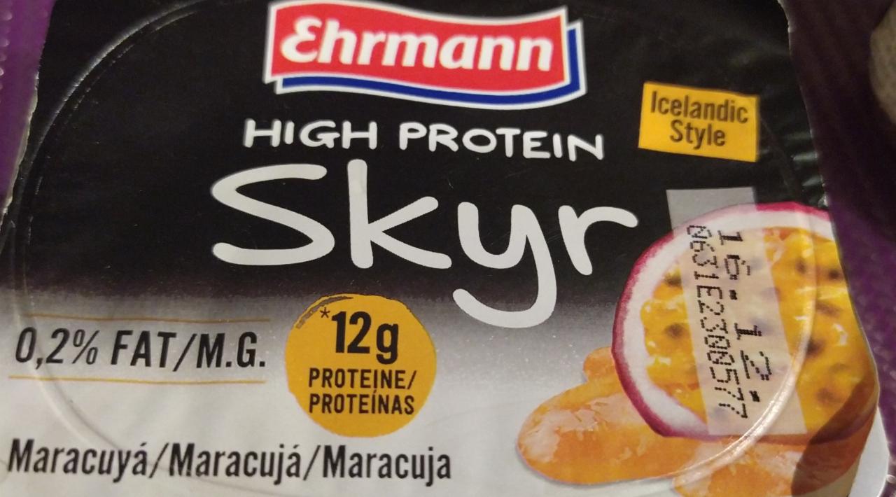 Zdjęcia - Ehrmann High Protein Skyr Maracuja