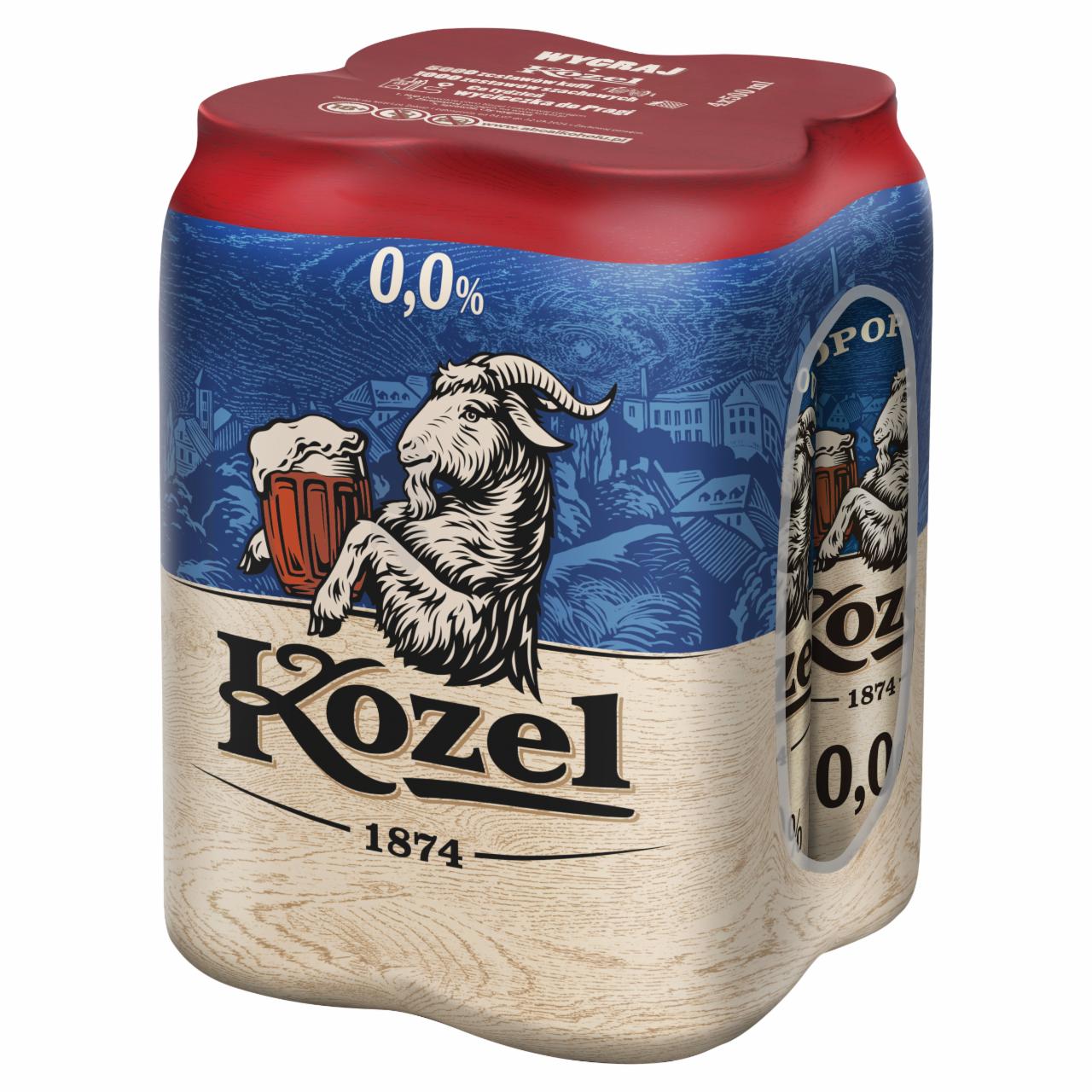 Zdjęcia - Kozel Piwo bezalkoholowe półciemne 2 l (4 x 0,5 l)