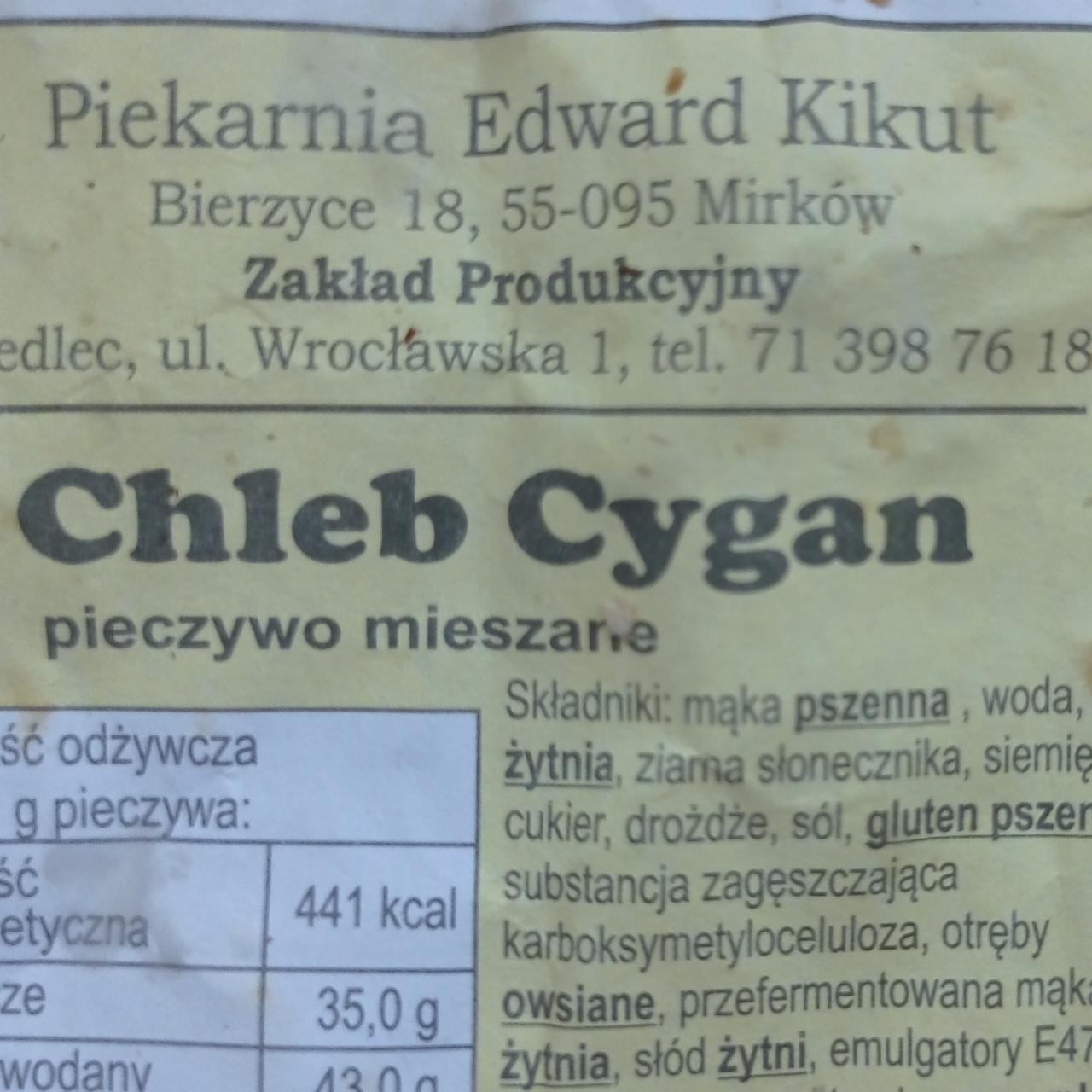 Zdjęcia - Chleb cygan Piekarnia Edward Kikut