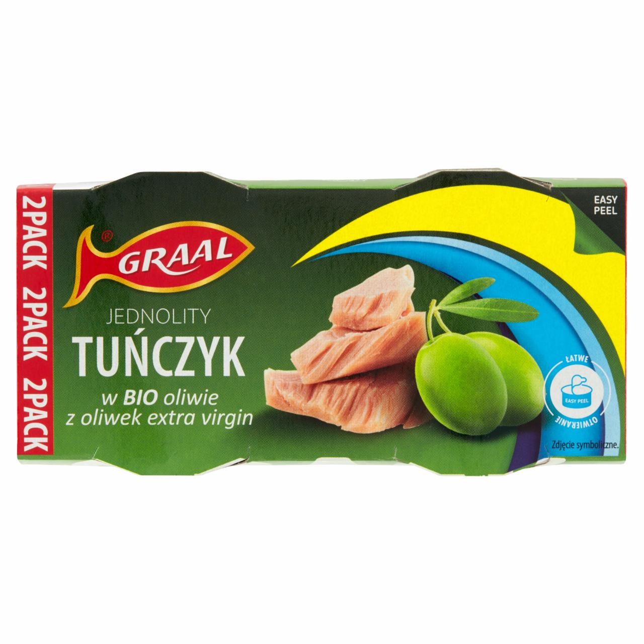 Zdjęcia - Graal Jednolity tuńczyk w Bio oliwie z oliwek extra virgin 160 g (2 x 80 g)