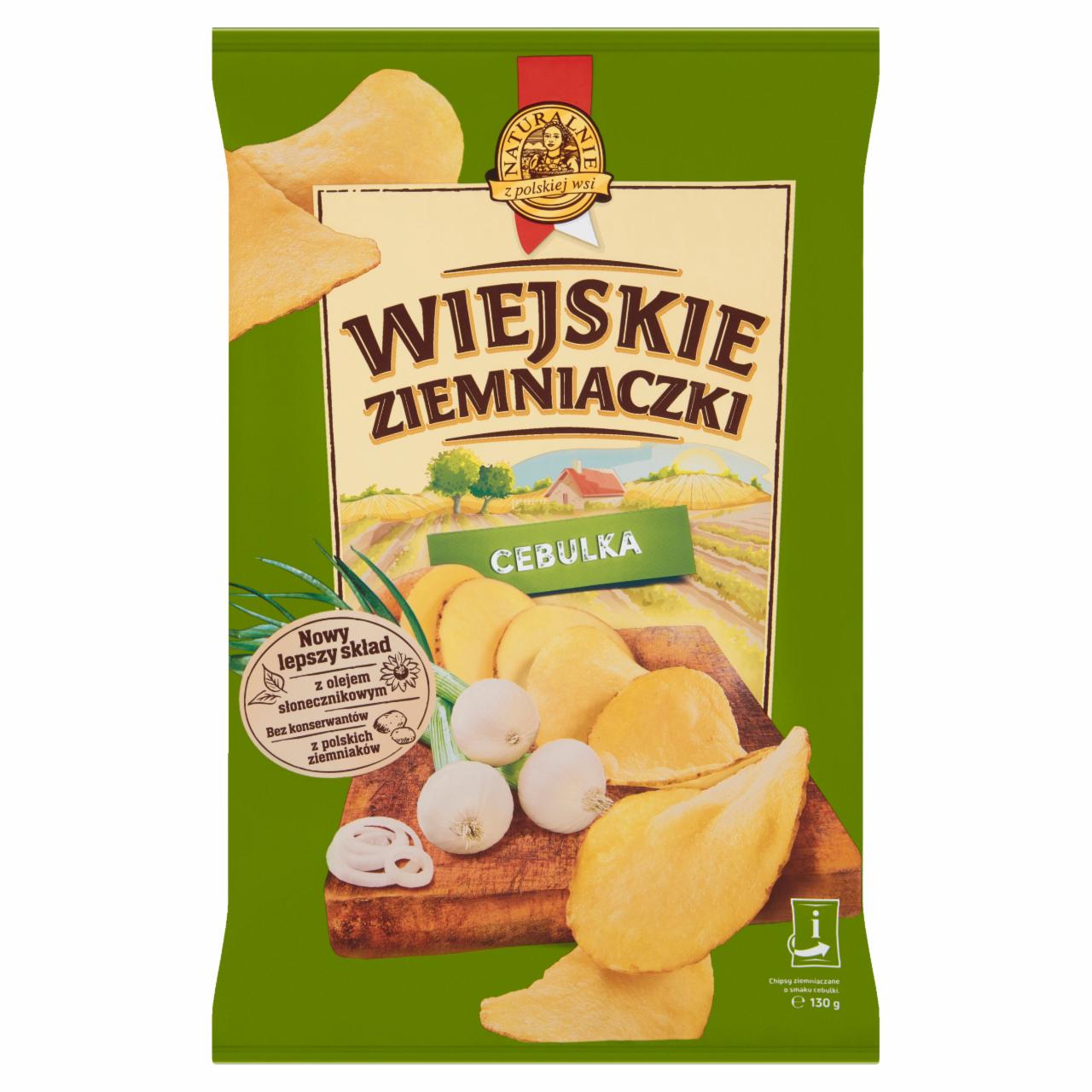 Zdjęcia - Wiejskie Ziemniaczki Chipsy ziemniaczane cebulka 130 g