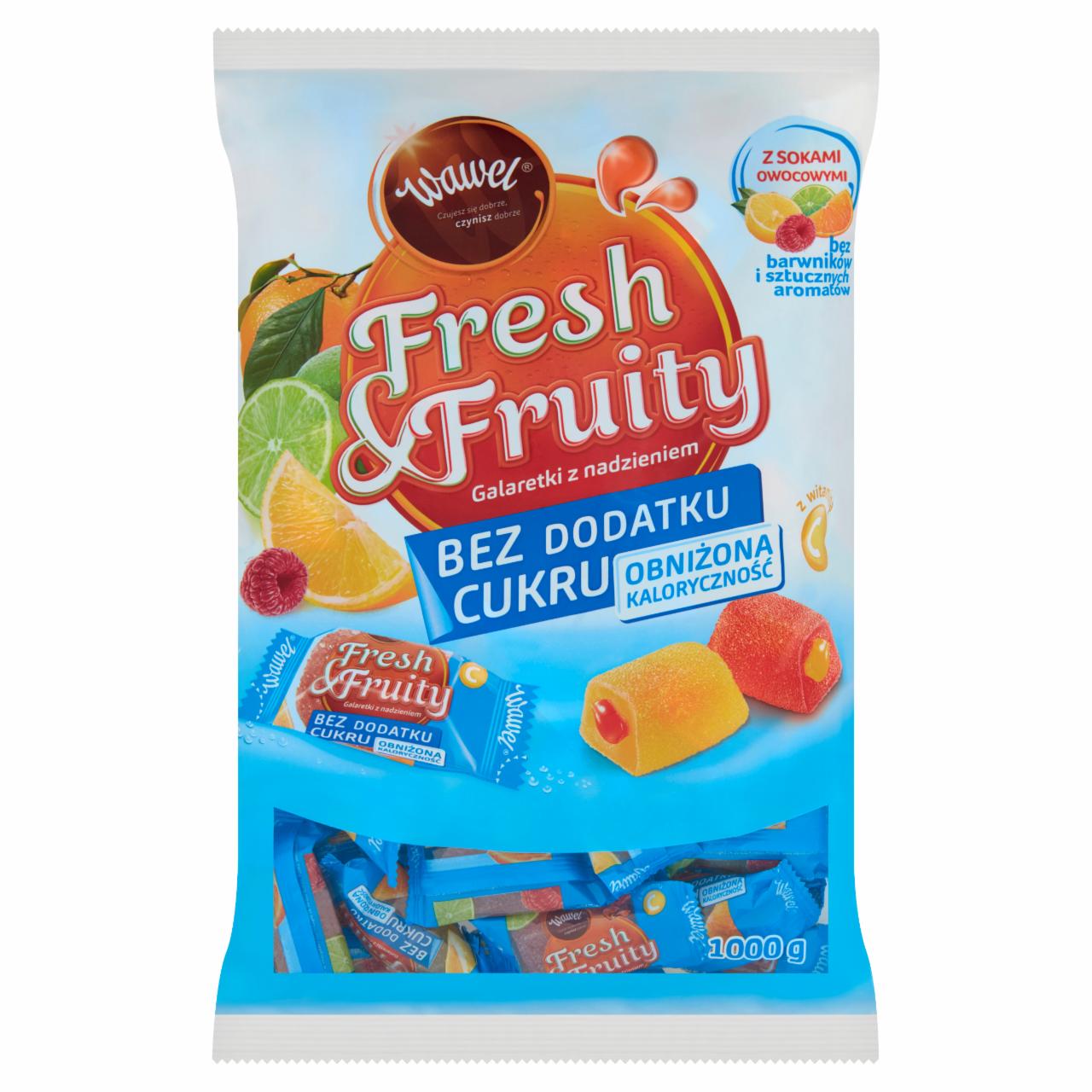 Zdjęcia - Wawel Fresh & Fruity Galaretki z nadzieniem bez dodatku cukru 1000 g